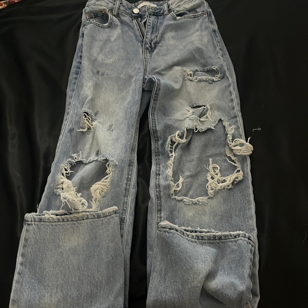pacsun high waisted ripped jeans